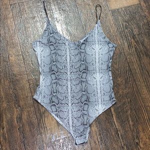 Snakeskin bodysuit